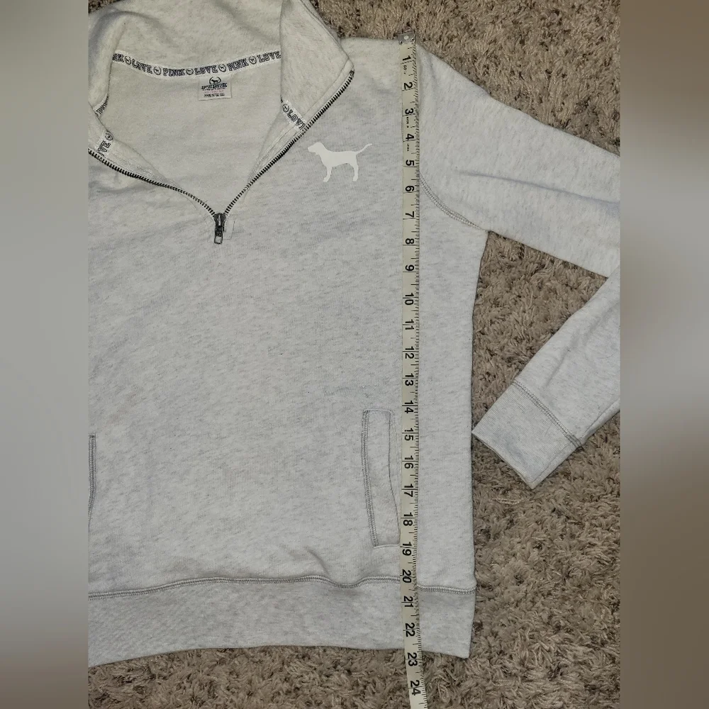 Victoria's Secret Pink Quarter Zip Pullover Women's Sz XS - Picture 8 of 12